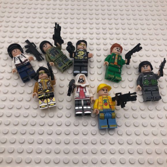 Minifigures LOT SWAT vs Terrorists 16 Minifgures and accessories LEGO compatible - Picture 5 of 10